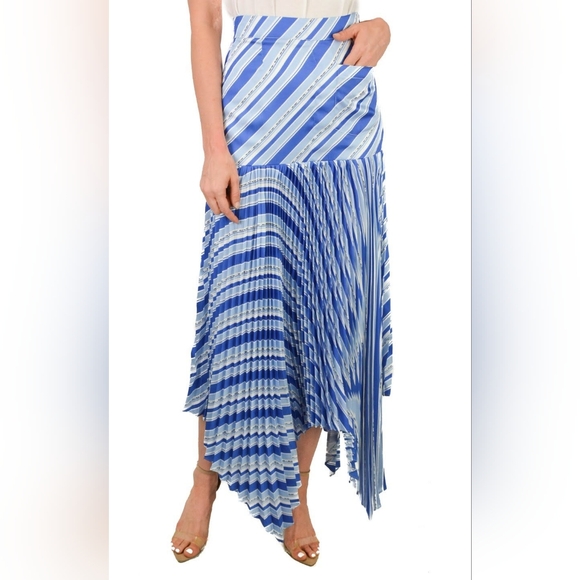 NWT sz 4 $976 Hellessy pleated handkerchief skirt - Picture 3 of 6